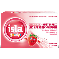 Isla Junior Erdbeer Pastillen ohne Zucker