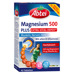 Abtei Magnesium 500 Plus Extra-Vital-Depot Tabletten 