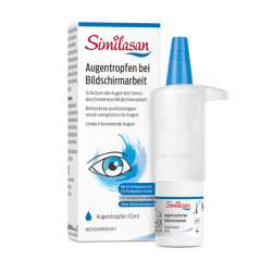Similasan Augentropfen bei Bildschirmarbeit