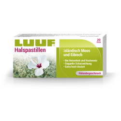 Luuf Halspastillen mit Isländisch Moos und Eibisch - Holunder