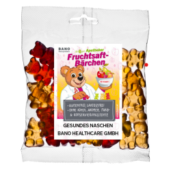 BANO Fruchtsaftbärchen klein gemischt 500G 