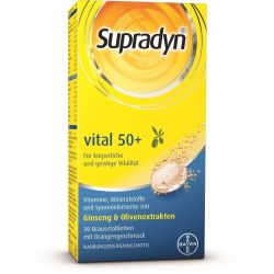 Supradyn Vital 50+ Brausetabletten mit Ginseng & Olivenextrakten 