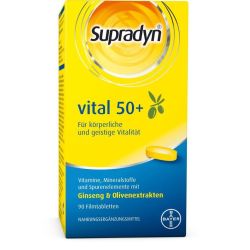 Supradyn Vital 50+ Filmtabletten mit Ginseng & Olivenextrakten