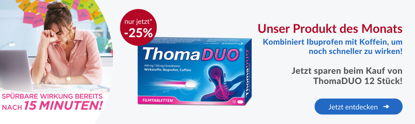 ThomaDUO - Wirkungsvolles Schmerzmittel mit raschem Wirkungseintritt