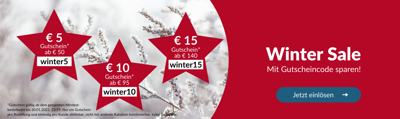 Winter Sale | Mit Gutscheincode sparen!